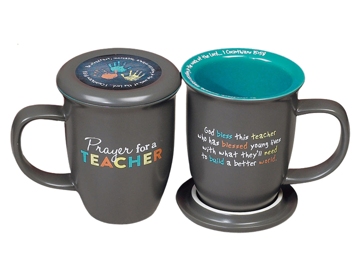 Prayer for a Teacher Mug and Coaster Set
