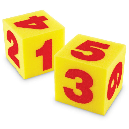Giant Soft Number Cubes, Set of 2