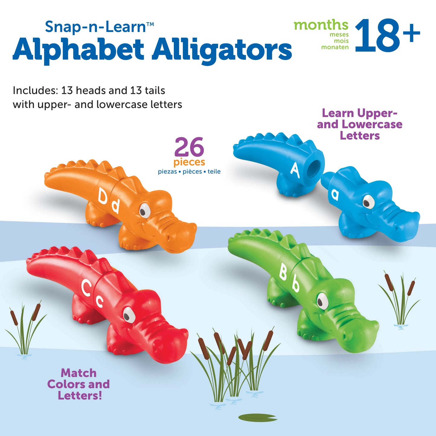 Snap-n-Learn™ Alphabet Alligators