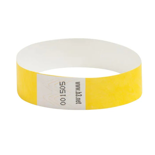 Tear-Resistant Waterproof Security Wristband, 10 x 3/4 Inches