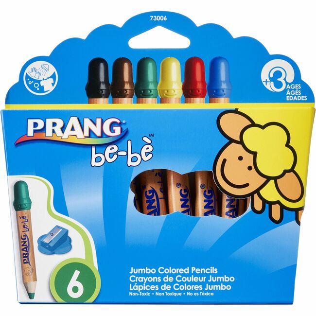Prang be-be Jumbo Colored Pencils - 6ct