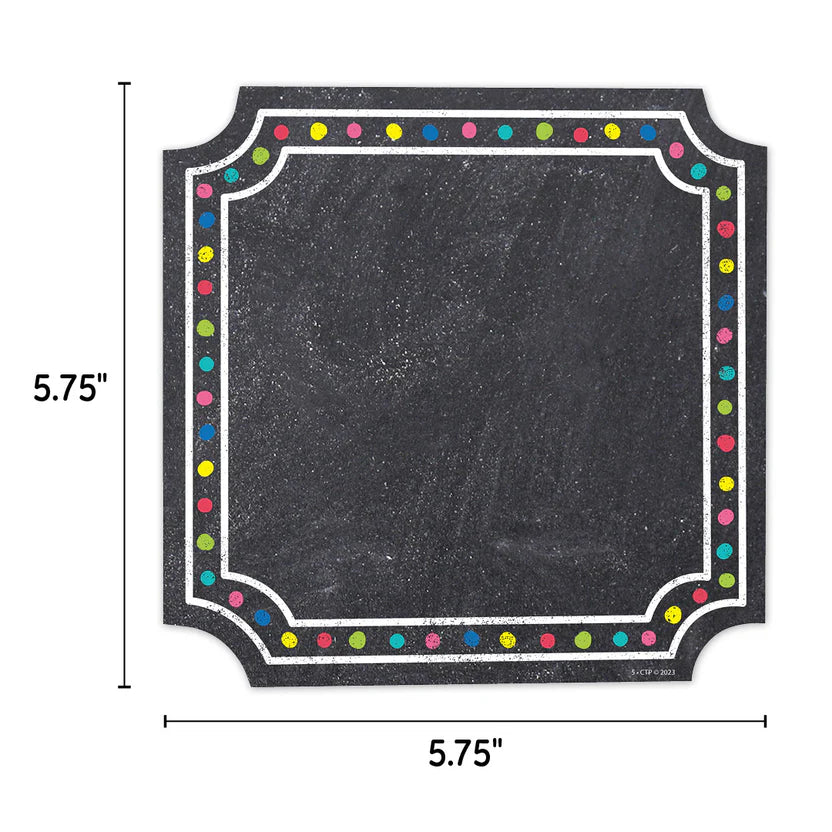 Chalk It Up! Colorful Chalk Cards 6" Designer Cut-Outs