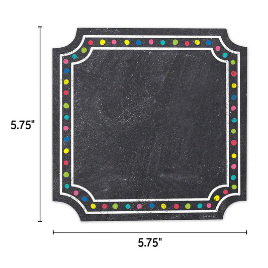 Chalk It Up! Colorful Chalk Cards 6" Designer Cut-Outs