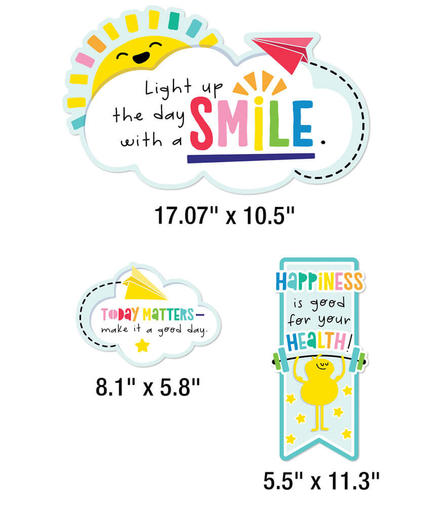 Happy Place Motivational Mini Bulletin Board Set