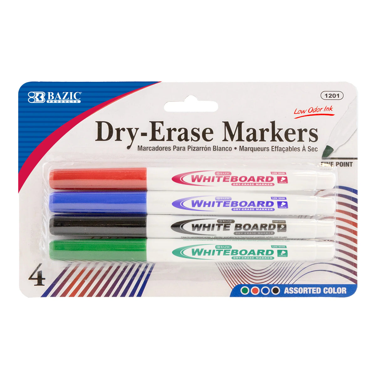 Fine Tip Dry Erase Markers - Assorted