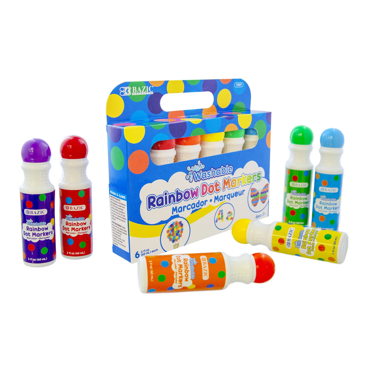 Rainbow Washable Dot Markers