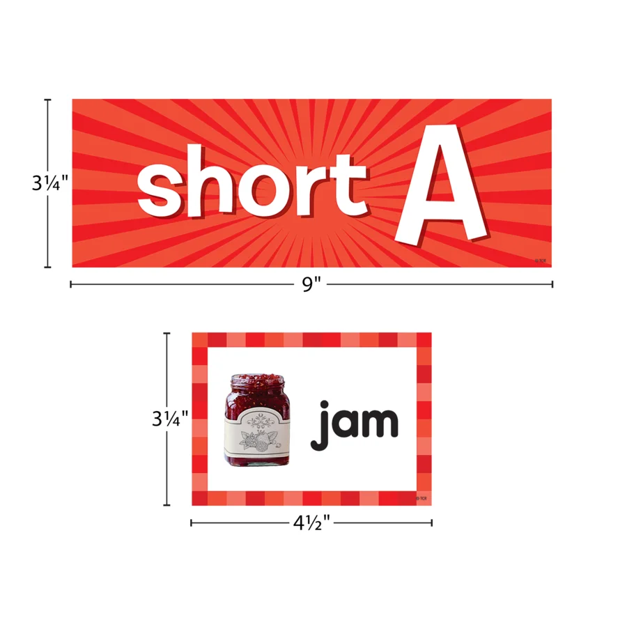 Short Vowels Pocket Chart Cards