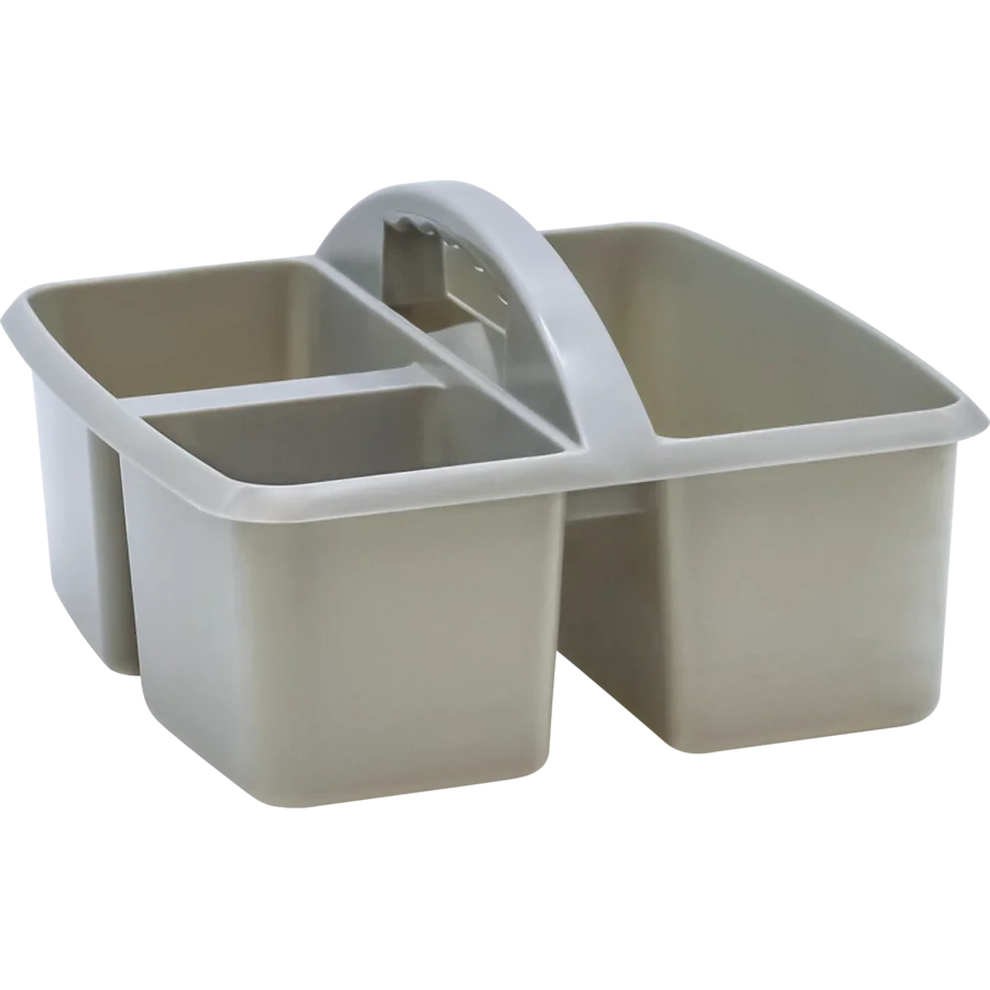 Plastic Storage Caddy - Gray