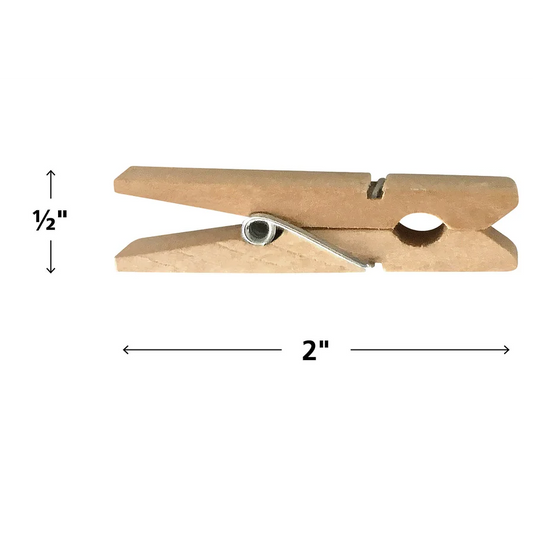 Stem Basics: Medium Clothespins - 50 Count