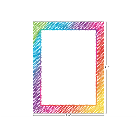 Colorful Scribble Computer Paper