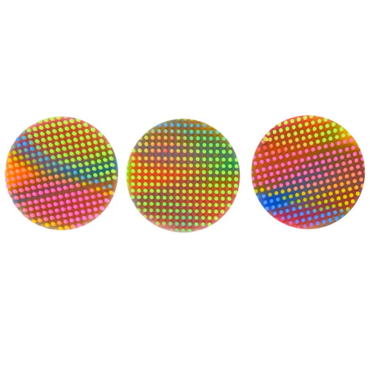 Silicone Zen Dots, Neon, Textured Fidget Strips, 3 Pack