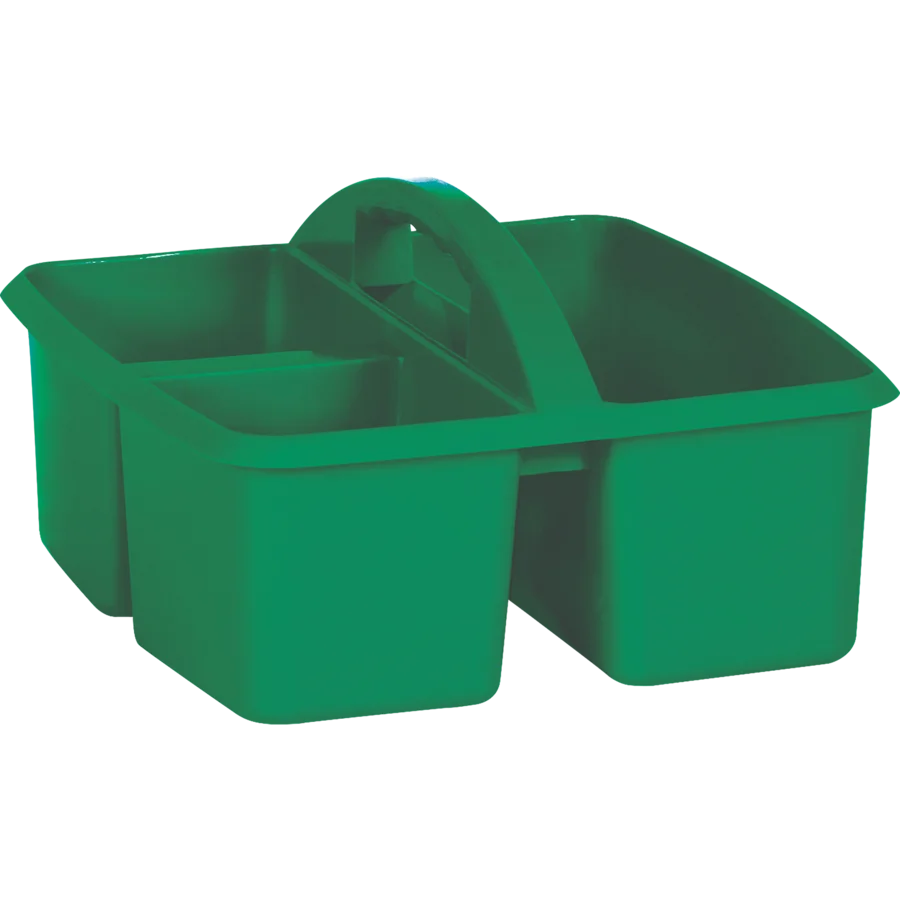 Plastic Storage Caddy - Green