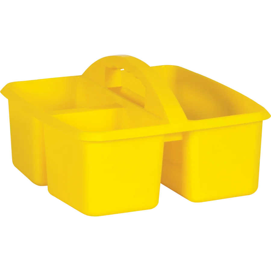 Plastic Storage Caddy - Yellow
