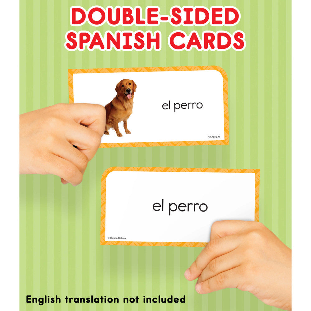 Everyday Words in Spanish: Photographic Flash Cards Grade PK-8