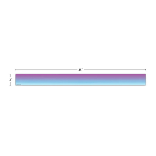 Purple and Blue Color Wash Straight Border Trim