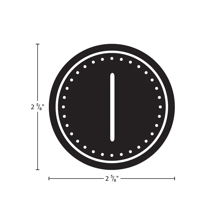 Black & White Crazy Circles Calendar Days
