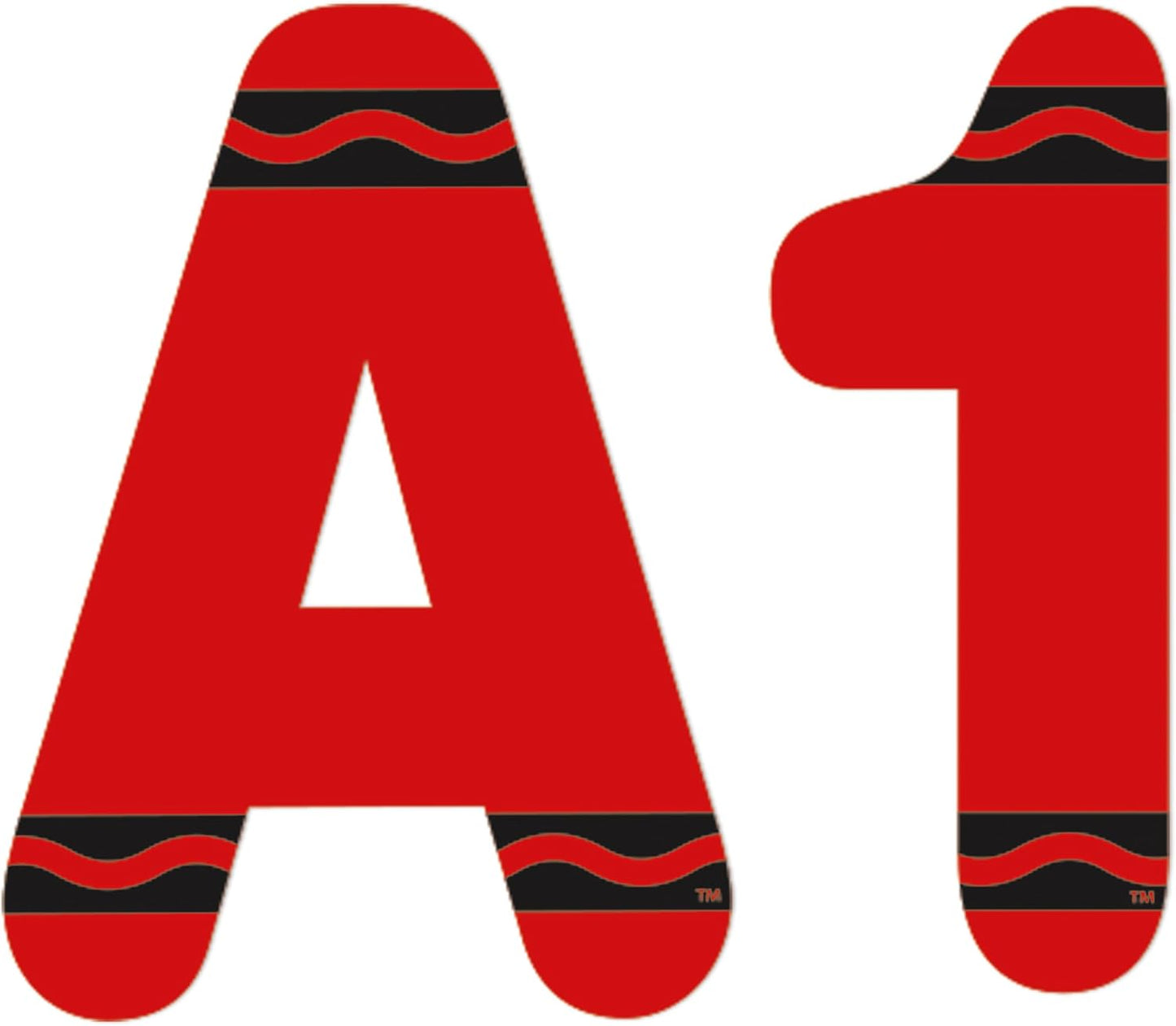 Crayola Red Deco Letters