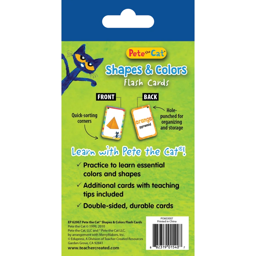 Pete the Cat® Shapes & Colors Flash Cards