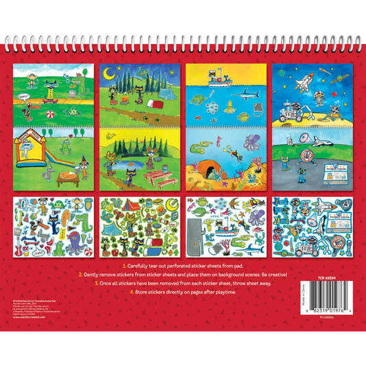 Pete the Cat Reusable Sticker Pad