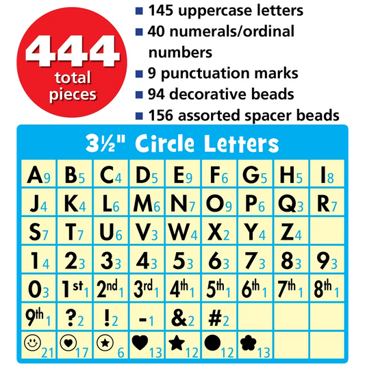 Friendship Beads Circle Letters