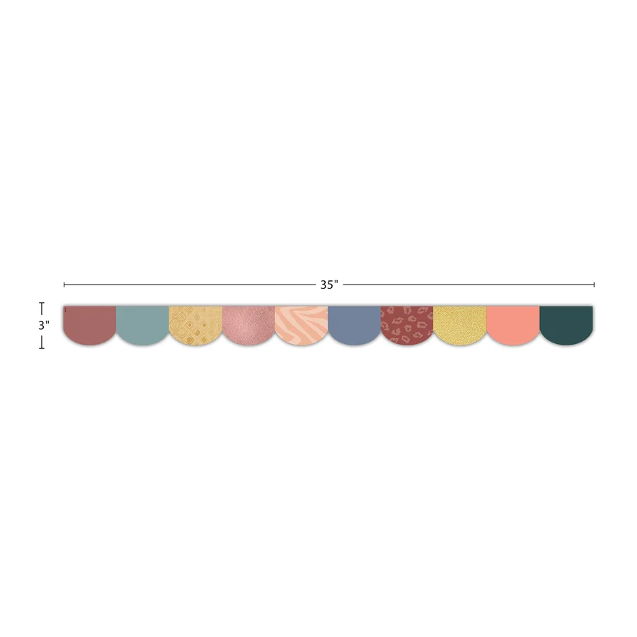 Wonderfully Wild Scalloped Die-Cut Border Trim