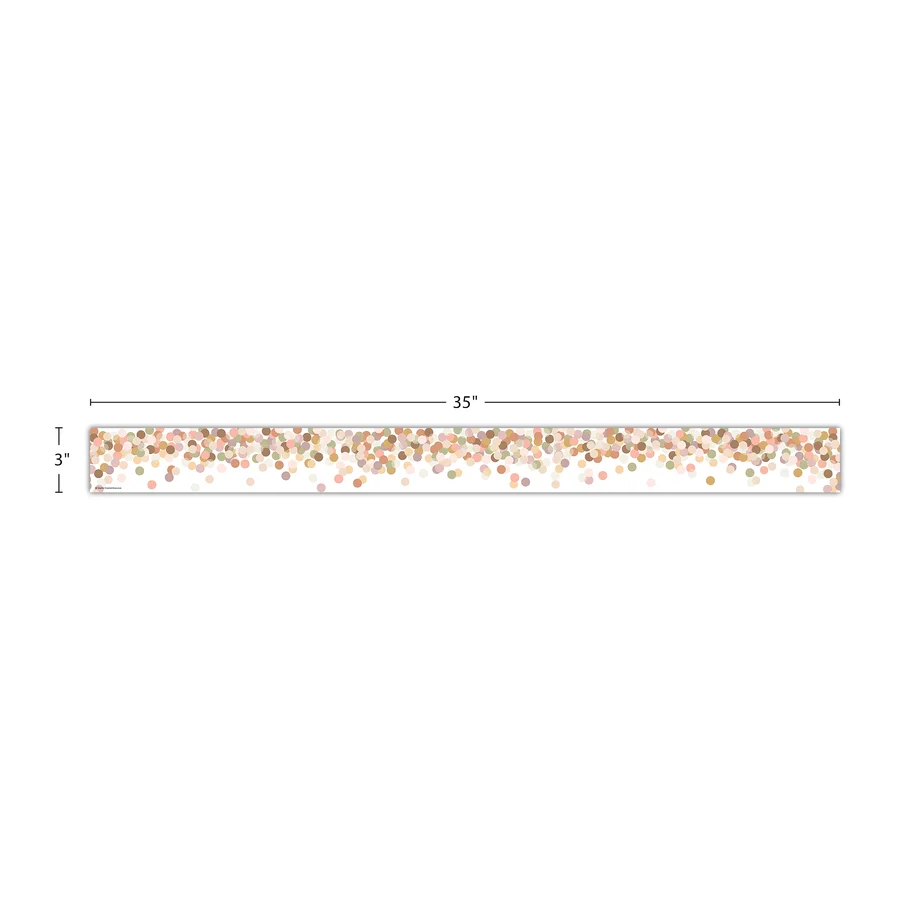 Calming Confetti Straight Border