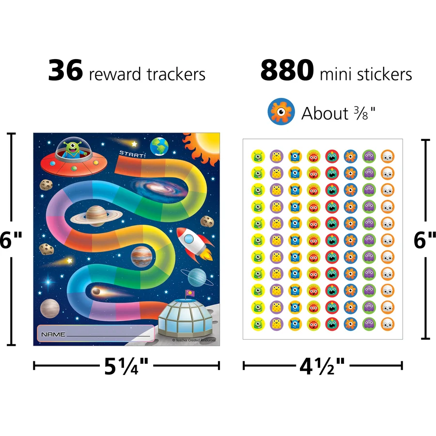 Out of This World Reward Trackers with Stickers