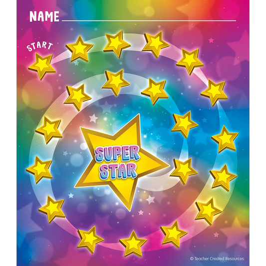 Super Star Reward Trackers with Stickers