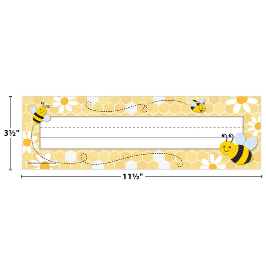 Buzzing Bees Flat Name Plates