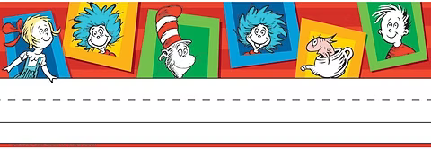 Dr. Seuss™ Standard Tented Name Plates