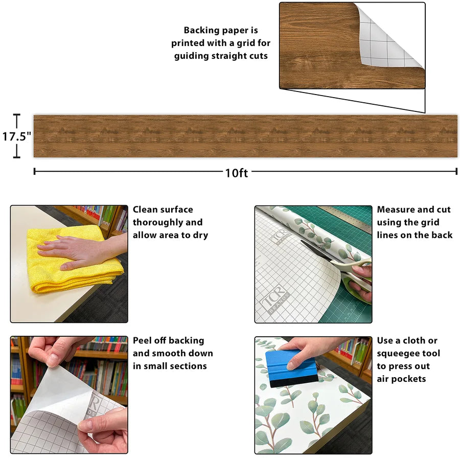 Classic Wood Peel and Stick Decorative Paper