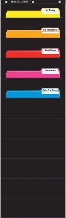 File Organizer Pocket Chart - Black