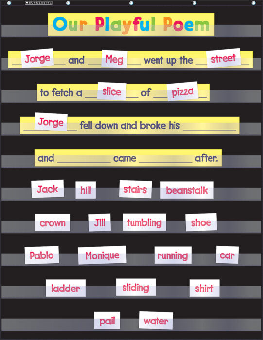 Standard Pocket Chart - Black