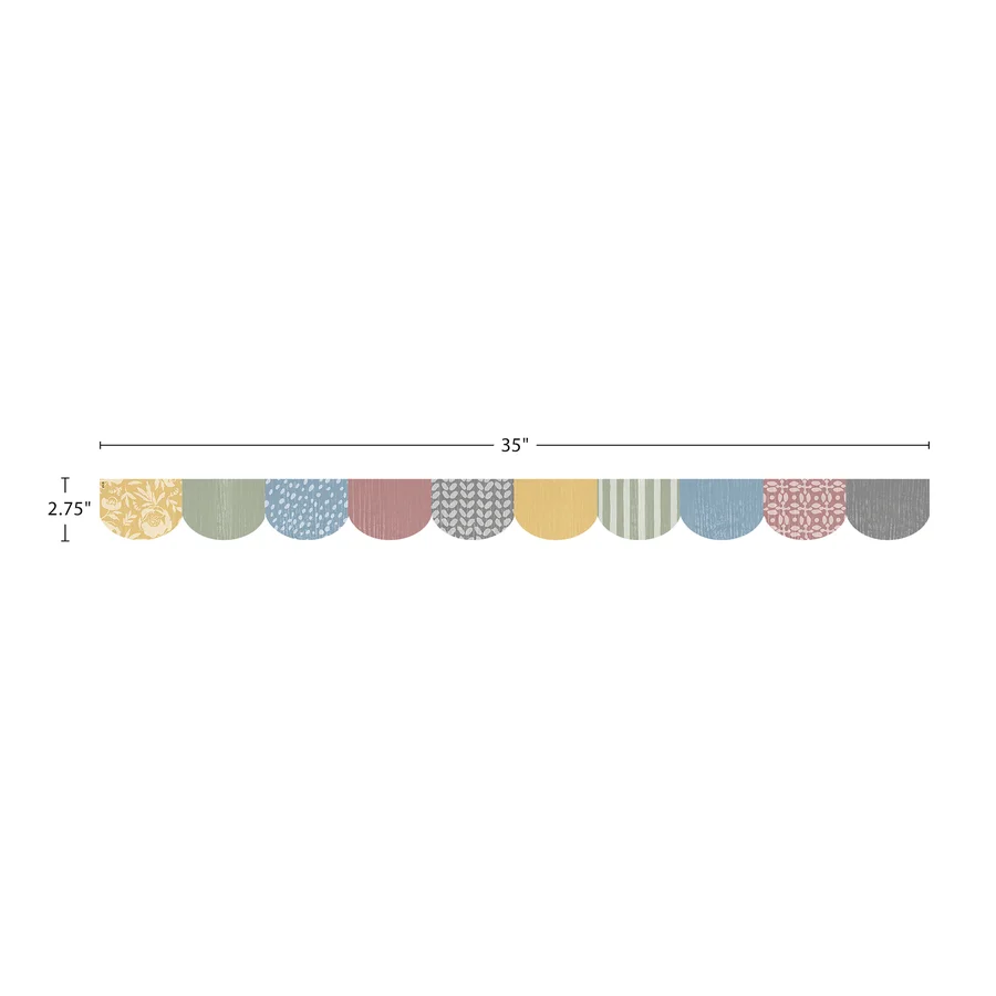 Classroom Cottage Scalloped Die-Cut Border