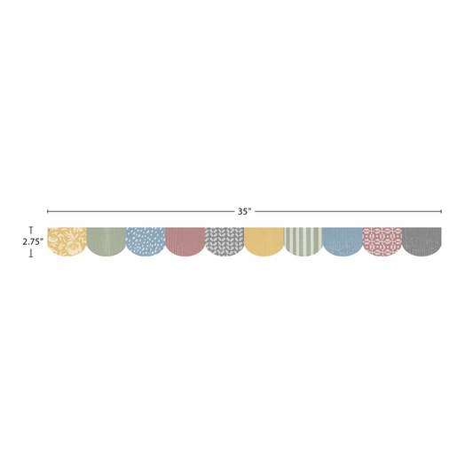 Classroom Cottage Scalloped Die-Cut Border
