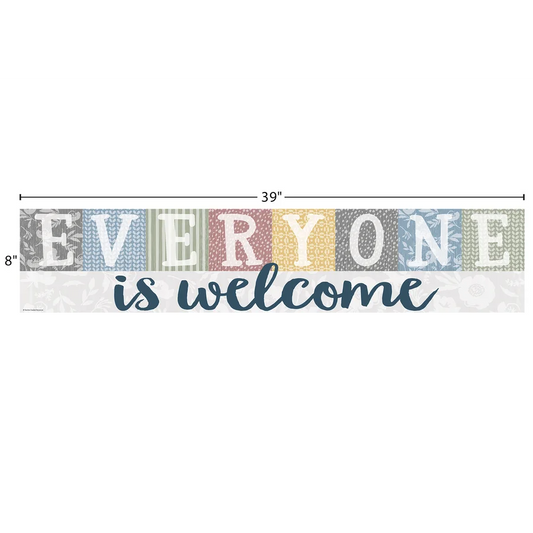 Classroom Cottage Everyone is Welcome Banner