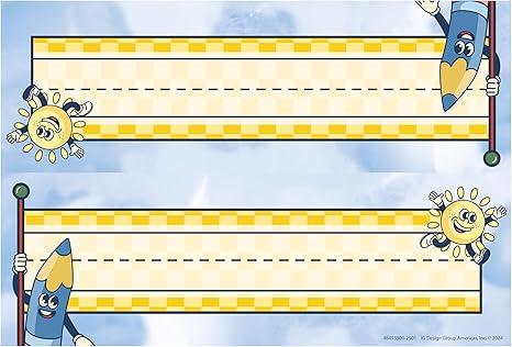S'Cool Era Tented Student Name Plates