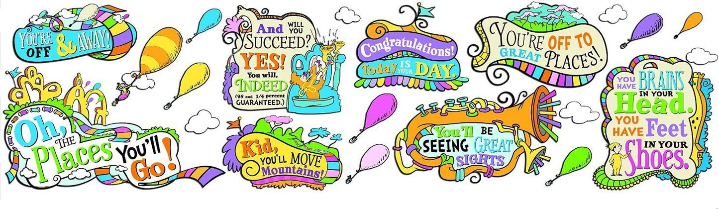 Dr. Seuss Oh The Places You'll Go Bulletin Board Sets