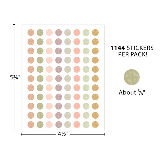 Terrazzo Tones Circles Mini Stickers