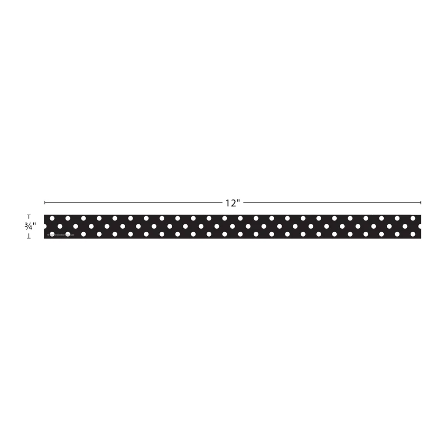Black Polka Dots Magnetic Strips
