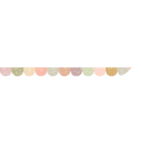 Terrazzo Tones Scalloped Magnetic Border