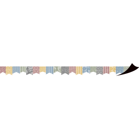 Classroom Cottage Pennants Magnetic Border
