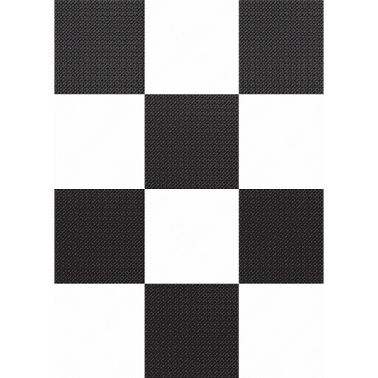 Black and White Big Checkers Better Than Paper