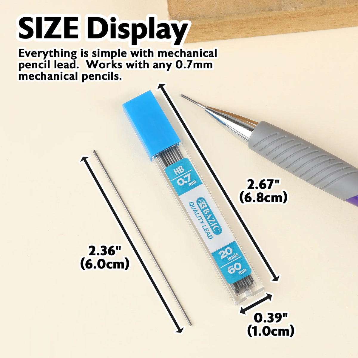 0.7mm HB Pencil Lead Refills