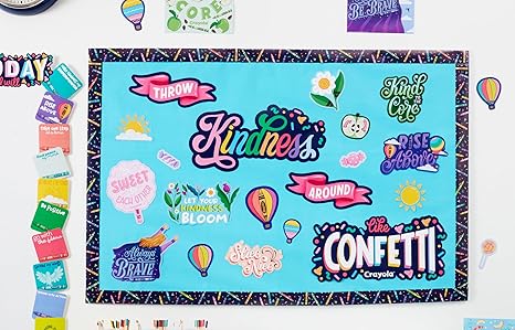 Eureka Crayola Colors of Kindness Classroom Bulletin Board