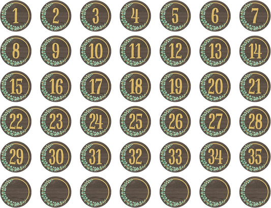 Eucalyptus Numbers Magnetic Accents