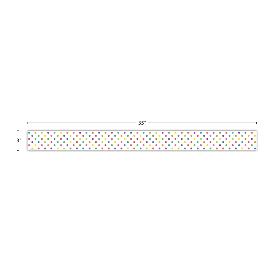 Colorful Dots Straight Border