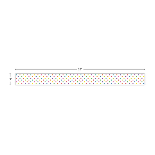 Colorful Dots Straight Border