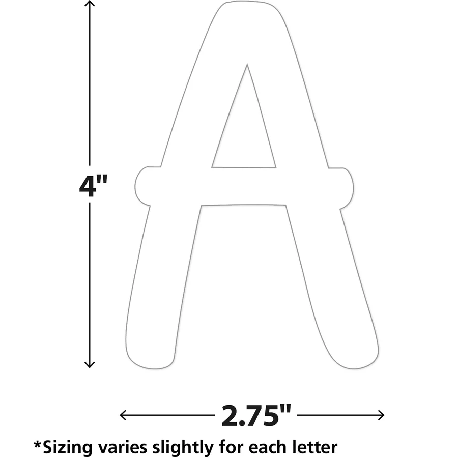 White Modern Classic Letters Combo Pack