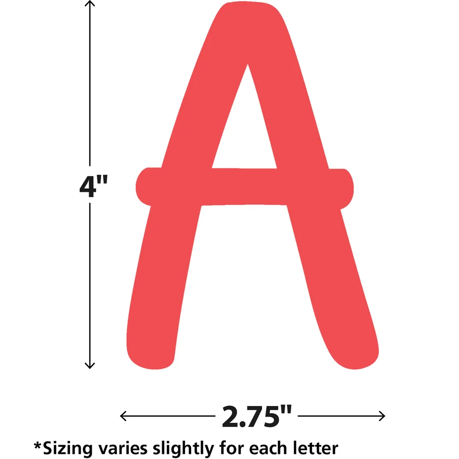Melon Red Modern Classic Letters Combo Pack